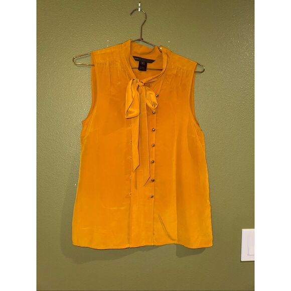 Marc By Marc Jacobs Tops - Silk Marc Jacob’s Mustard Blouse *note